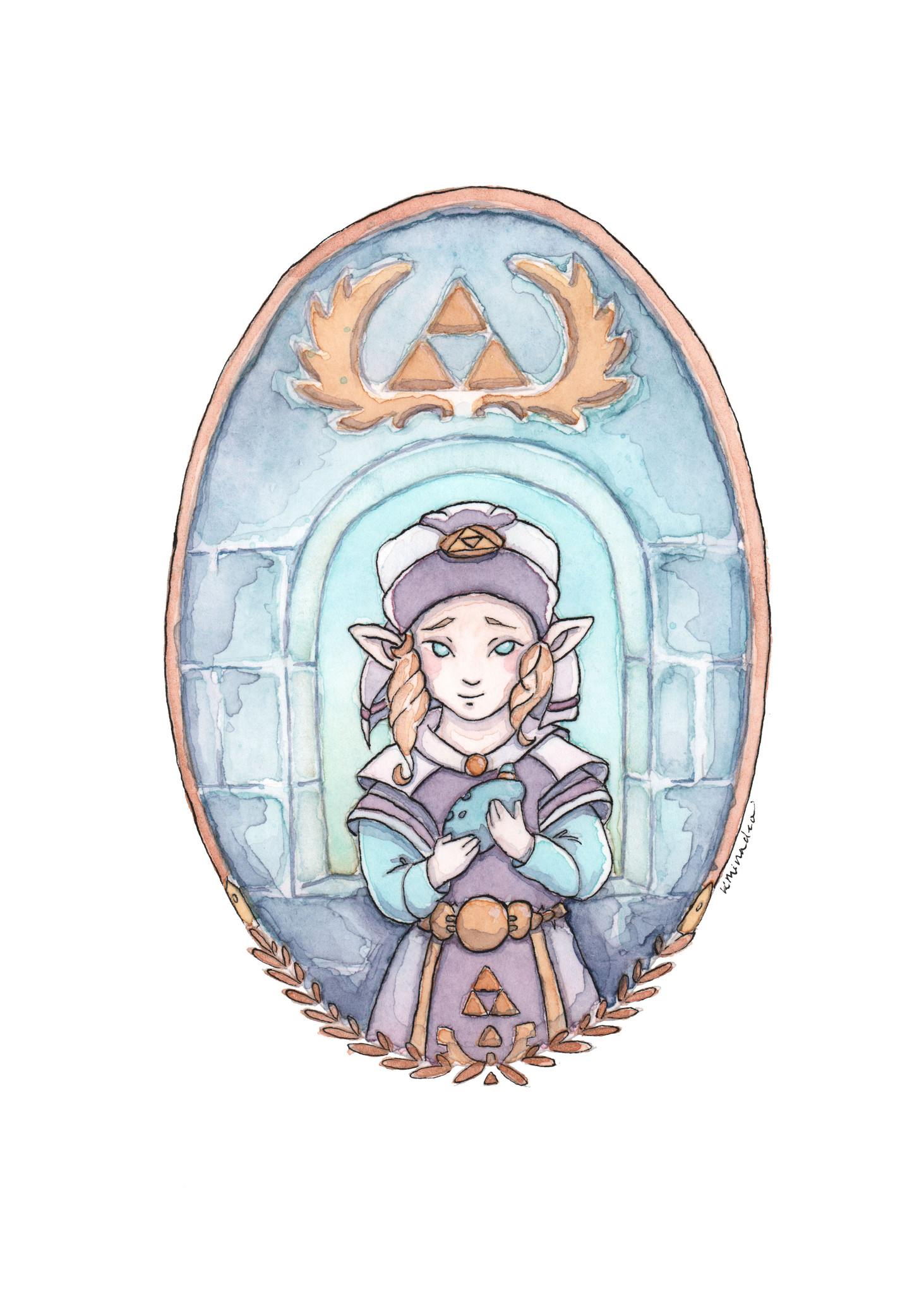 "Lil' Zelda" Original by Kendra Minadeo | HelloItsQuokka - Hero Complex Gallery
