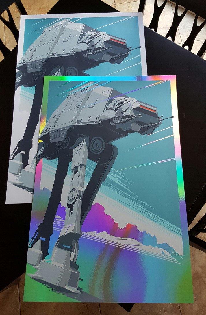 "AT-AT" Foil Variant by Craig Drake - Hero Complex Gallery
 - 2