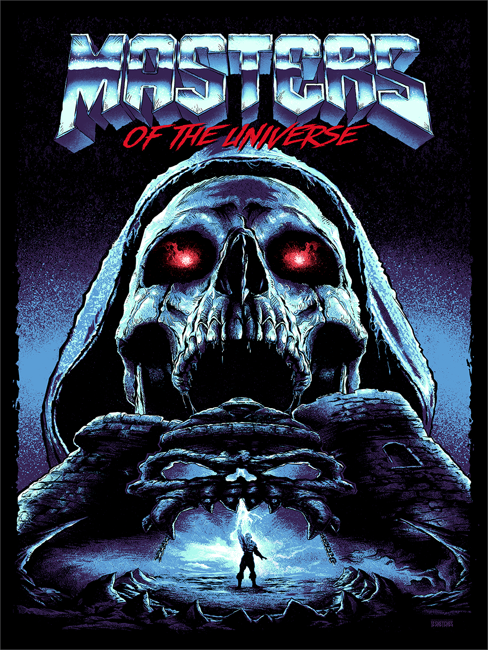 "I Have The Power!" Skeletor Blue Variant by 12sketches