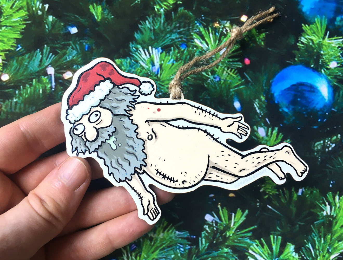 "Homeless Santa” Ornament by Brad Albright