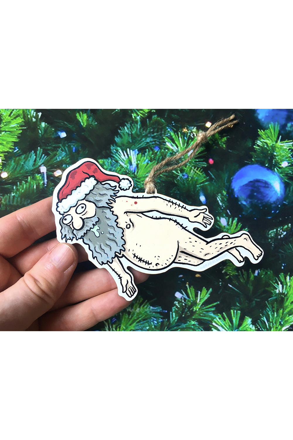 "Homeless Santa” Ornament by Brad Albright