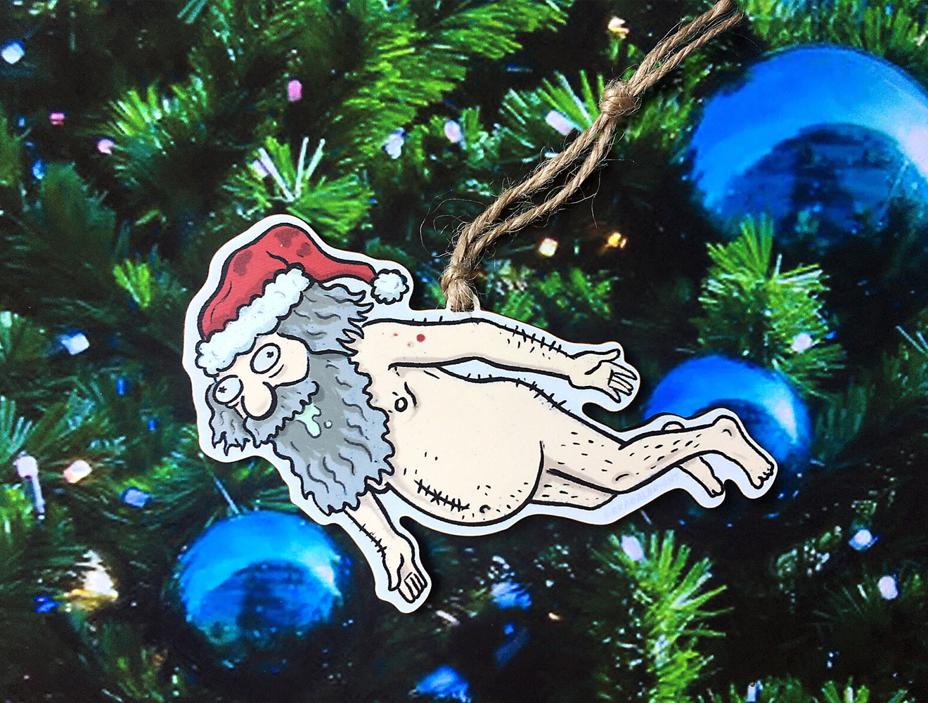 "Homeless Santa” Ornament by Brad Albright