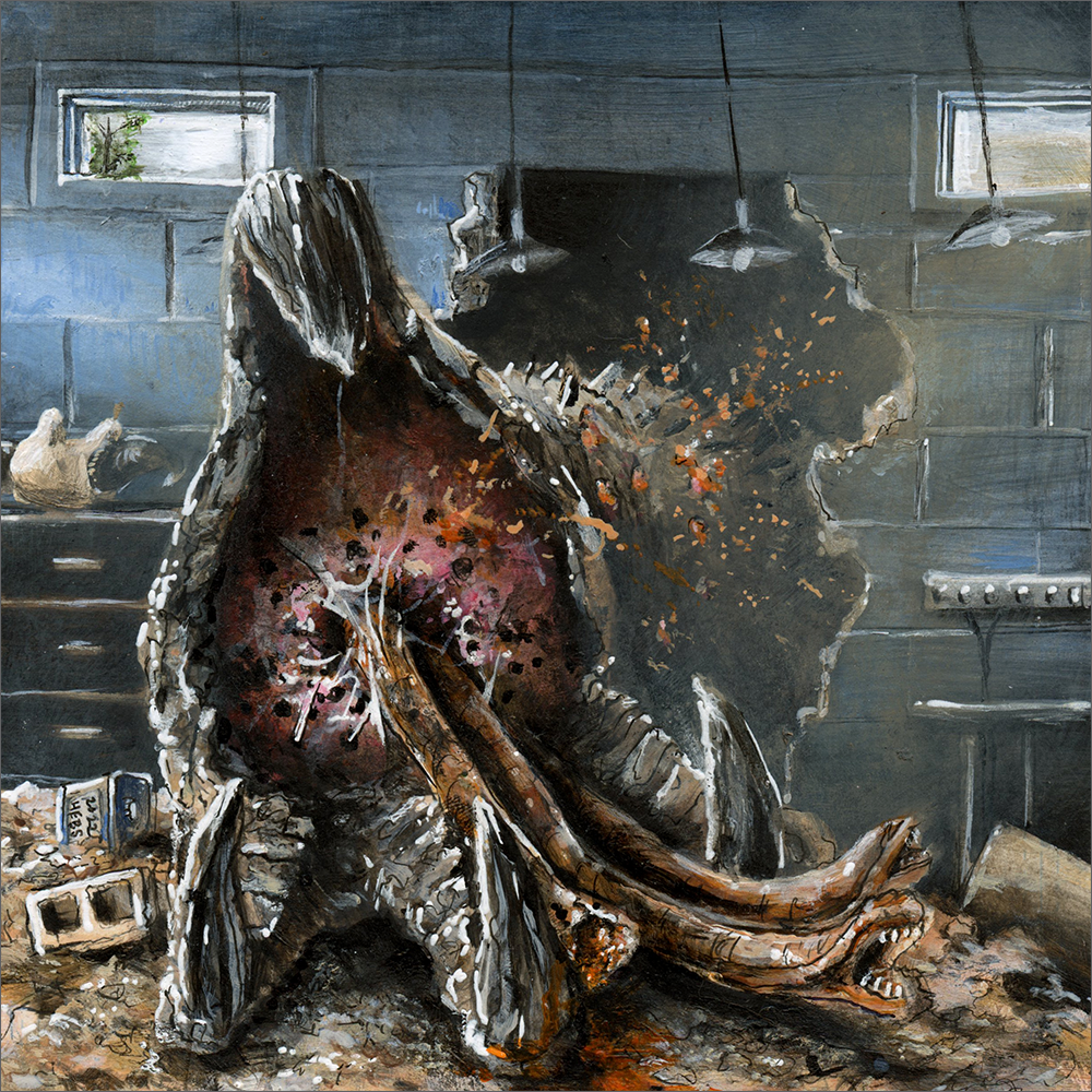 "Broke into the wrong Goddamn rec room, didn't ya you bastard!" by Brian Hebets