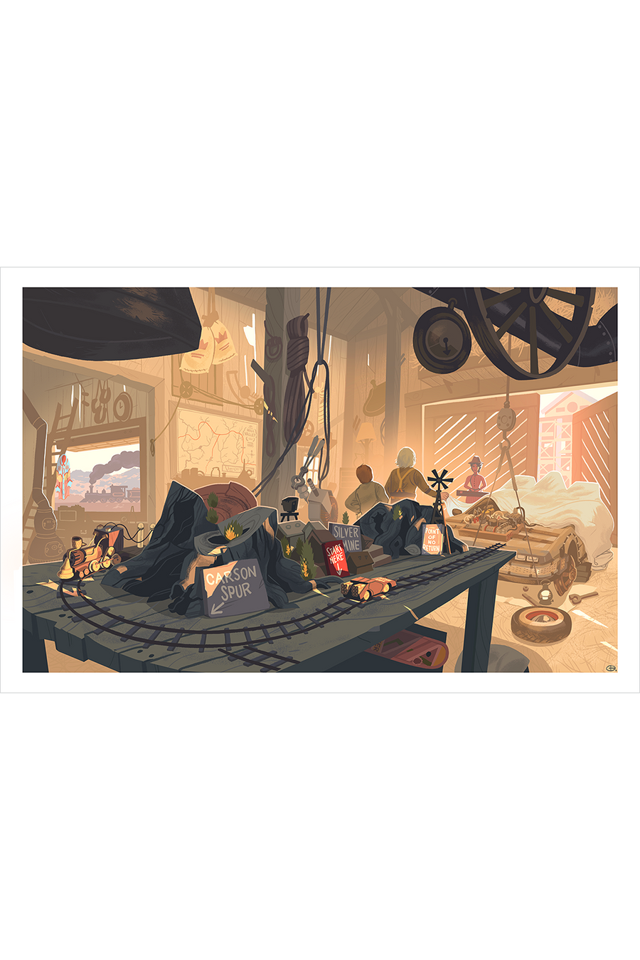 "Doc's Workshop, 1885" by Glen Brogan