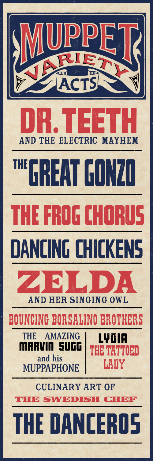 "Muppet Variety Acts" by Kevin M Wilson / Ape Meets Girl