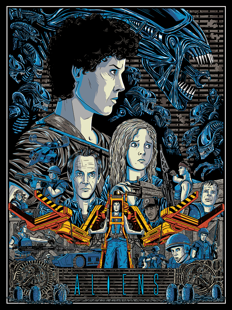 "Aliens" by Aaron Haynes - Hero Complex Gallery
