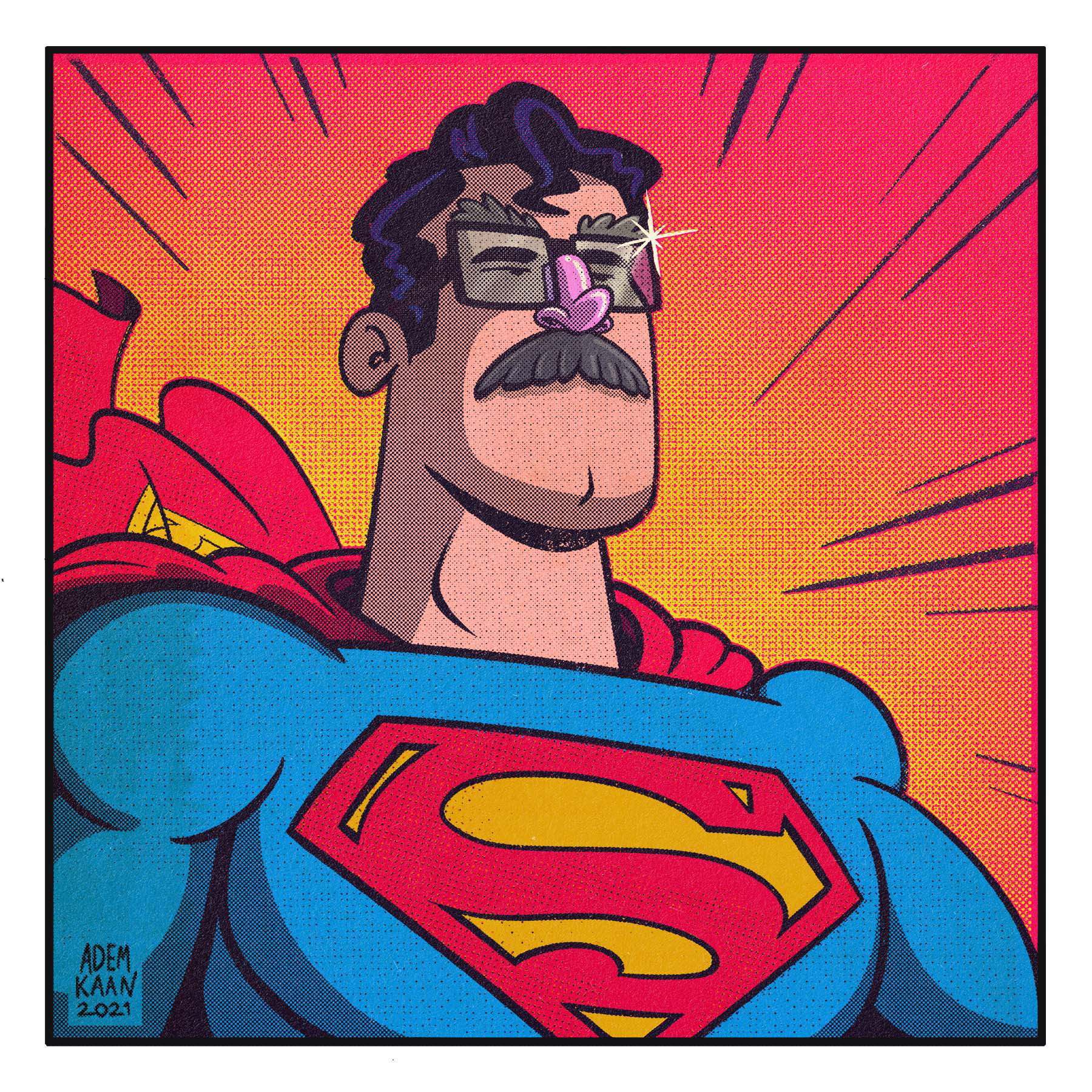 "Superstache" by Adem Kaan