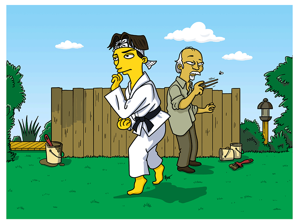 "Karate Kid Simpsonized" by ADN - Hero Complex Gallery