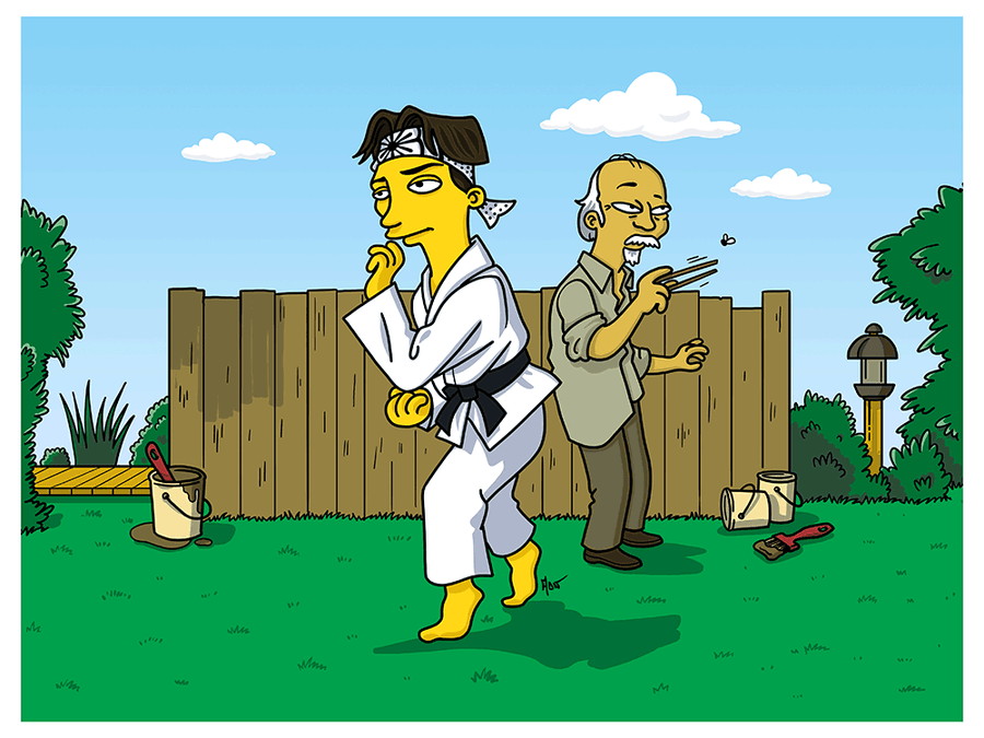 "Karate Kid Simpsonized" by ADN - Hero Complex Gallery
