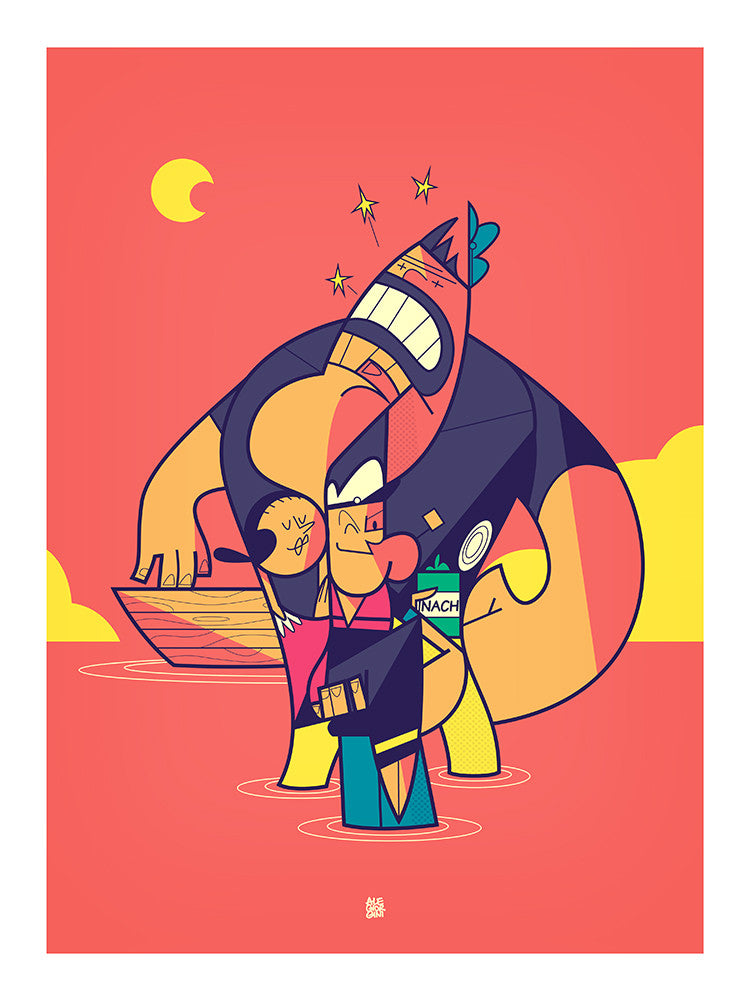"Sea, Moon and Stars" by Ale Giorgini - Hero Complex Gallery
