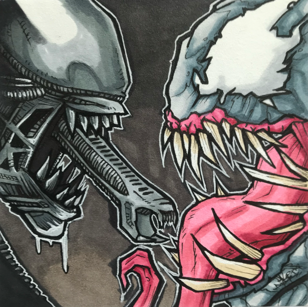 "Two Space Hunters" by Alex Zhludov