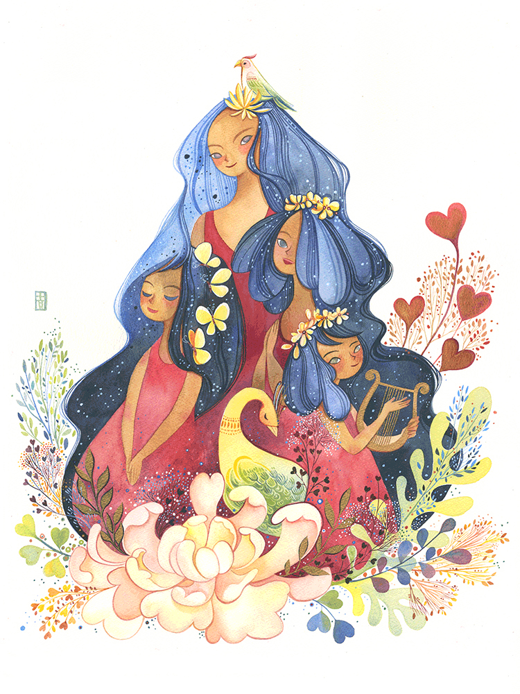 4 of Hearts by Alina Chau - Hero Complex Gallery

