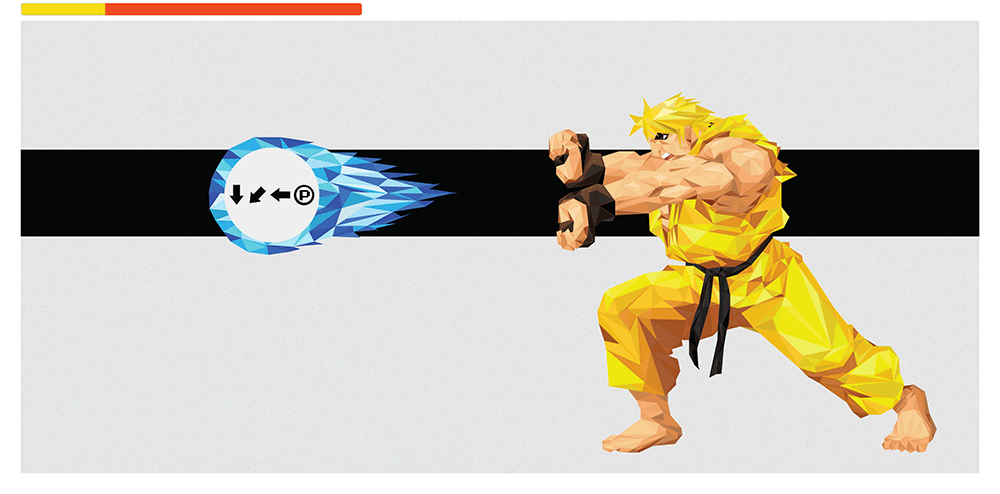 "Hadouken! - Ken" Yellow Variant by Andy Duke - Hero Complex Gallery