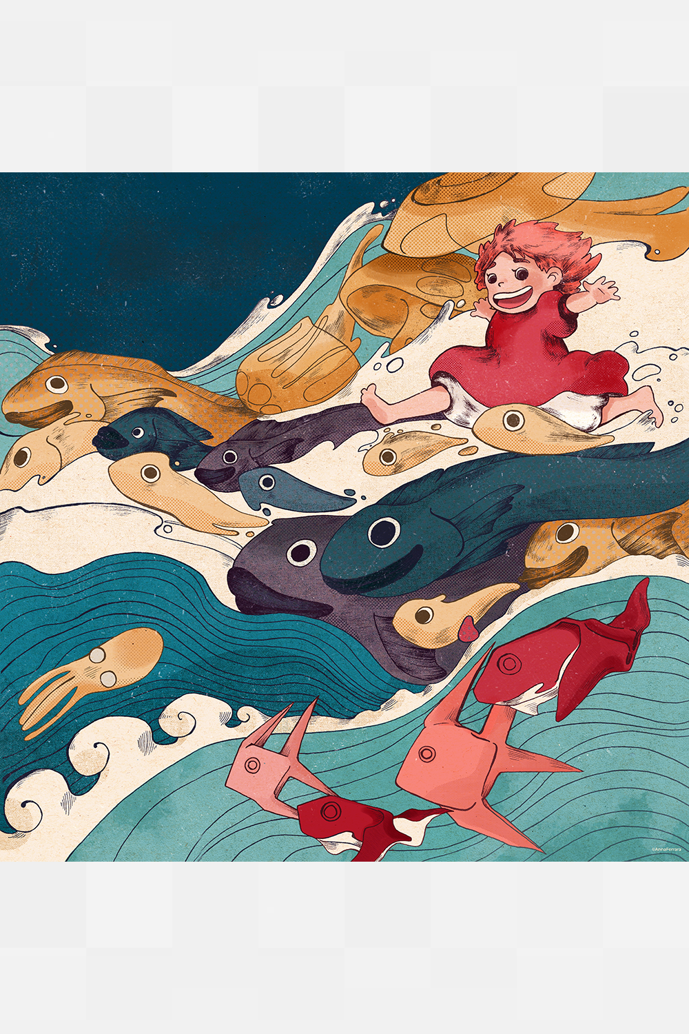 "Ponyo" by Anna Ferrara