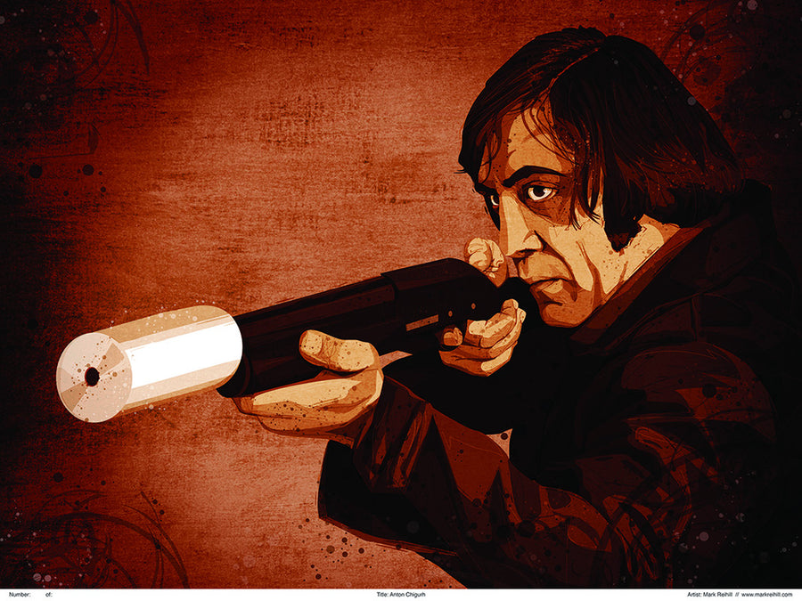 Hunters: "Anton Chigurh" by Mark Reihill - Hero Complex Gallery
