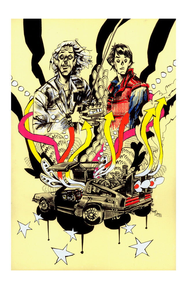 "Back to the Future" by Jim Mahfood - Hero Complex Gallery