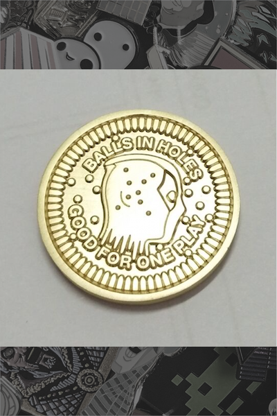 "Balls in Holes" Token by Bruce Yan - Hero Complex Gallery