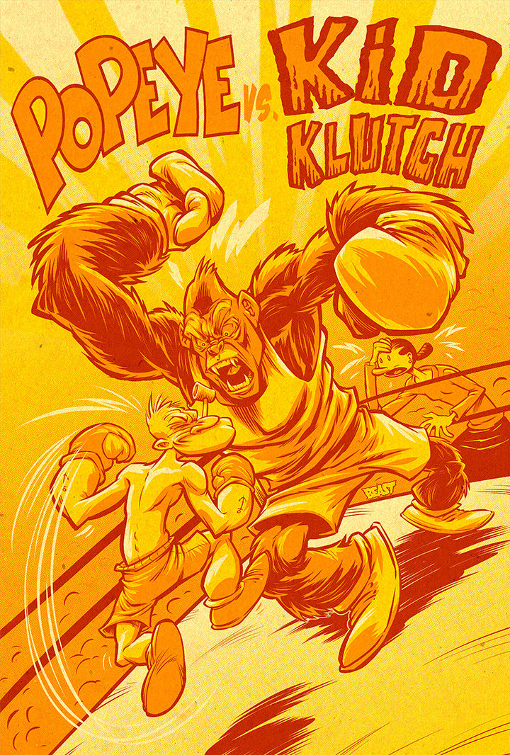 "Popeye vs Kid Klutch" by BeastPop - Hero Complex Gallery