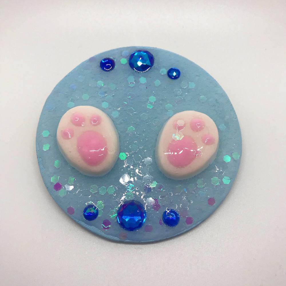 051. "Blue Jumbo Bunny" Brooch Pin by Dare to Dream Flair - Hero Complex Gallery