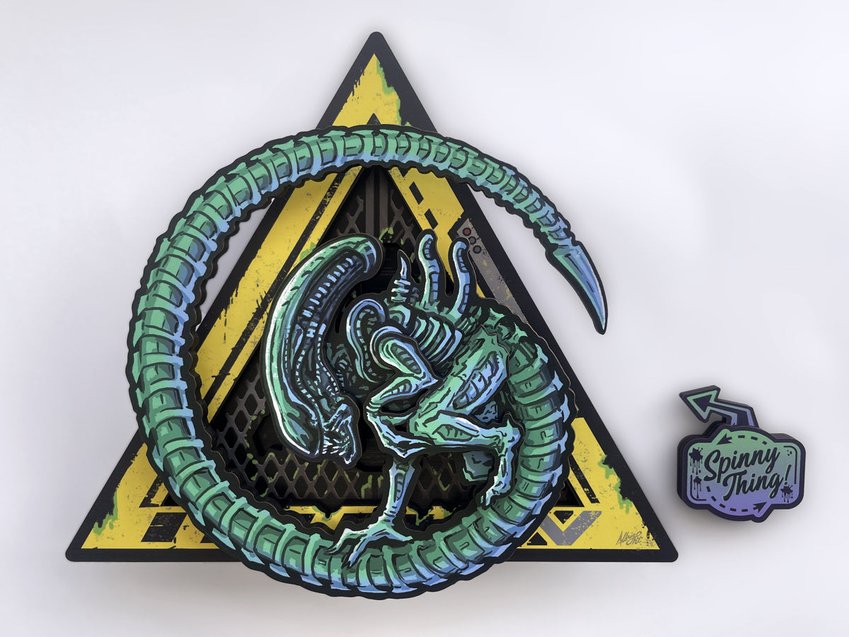 "Aliens Xenomorph Wall Spinner" by Brad Albright