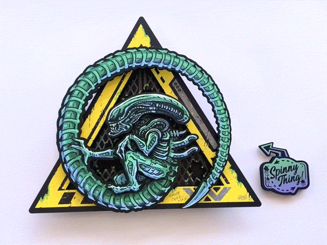 "Aliens Xenomorph Wall Spinner" by Brad Albright