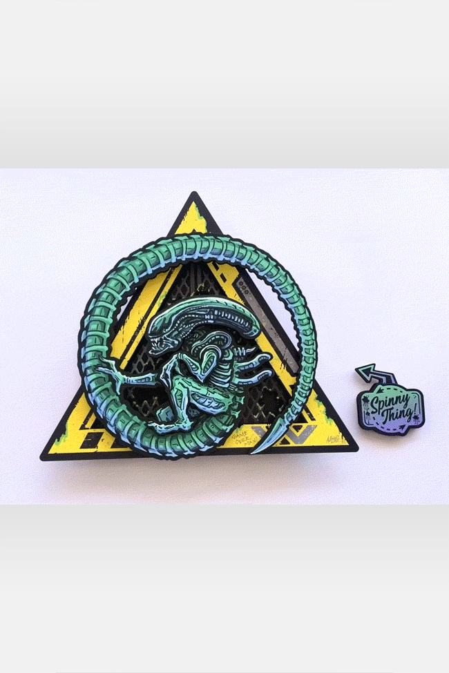 "Aliens Xenomorph Wall Spinner" by Brad Albright