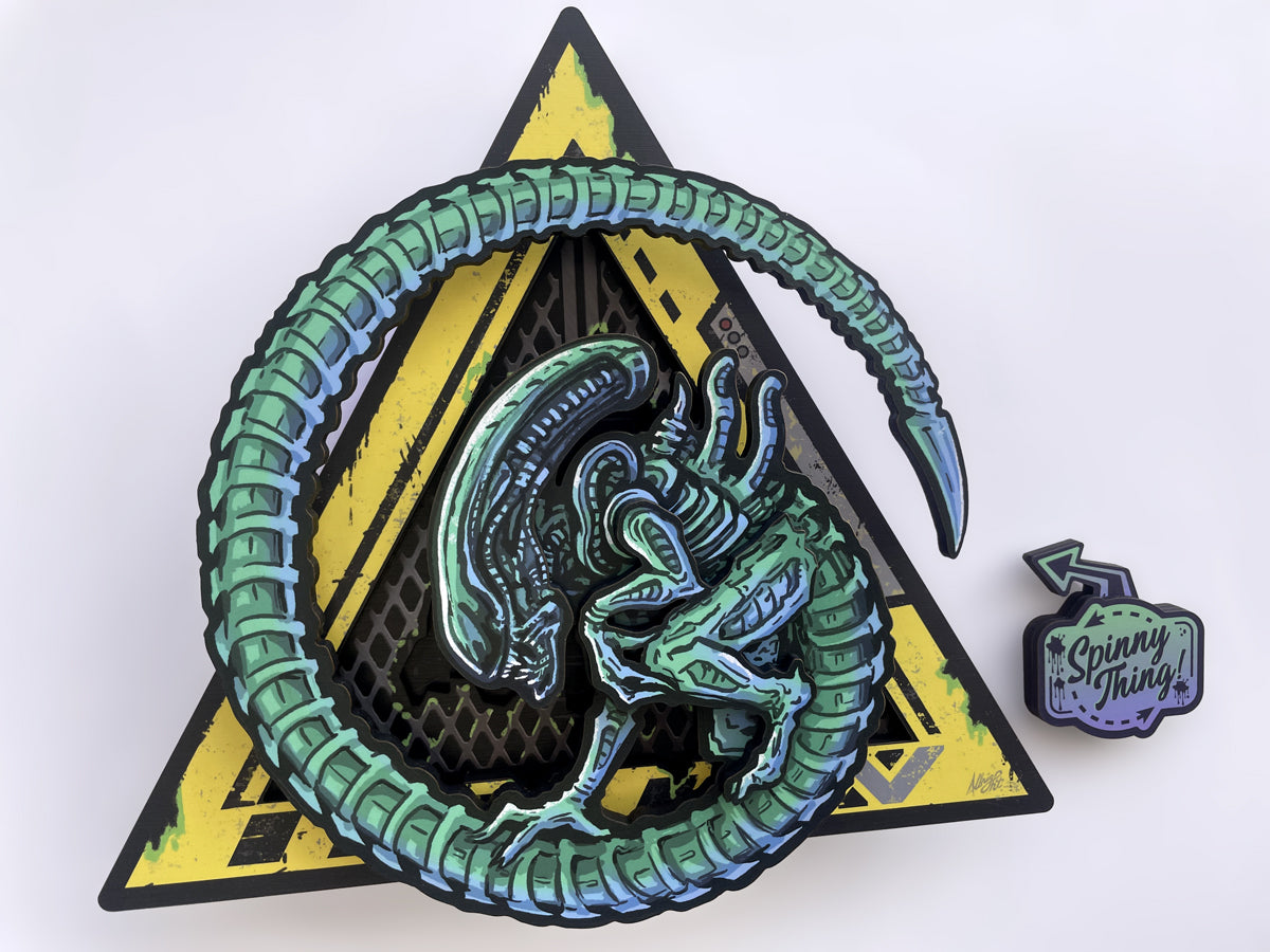 "Aliens Xenomorph Wall Spinner" by Brad Albright