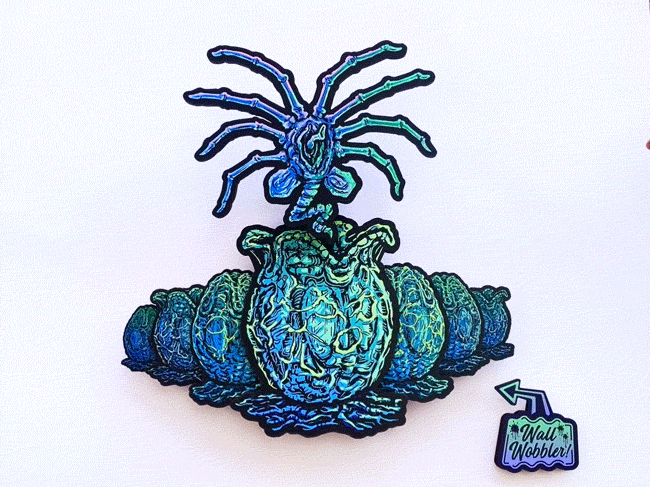 "Alien Facehugger Wall Wobbler" by Brad Albright