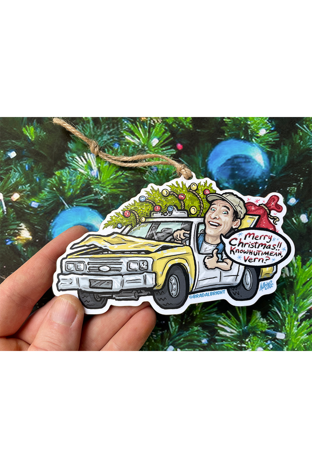 "Ernest Christmas Cab" Ornament by Brad Albright