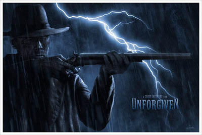 Unforgiven 1992 776x1199 by Bill Sienkiewicz  Western artwork Movie  art Pop culture art