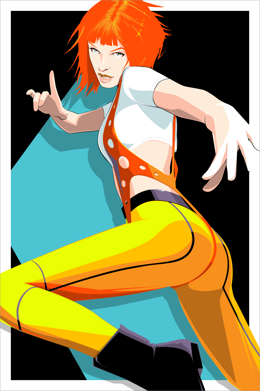 "Leeloo Blue" by Craig Drake - Hero Complex Gallery