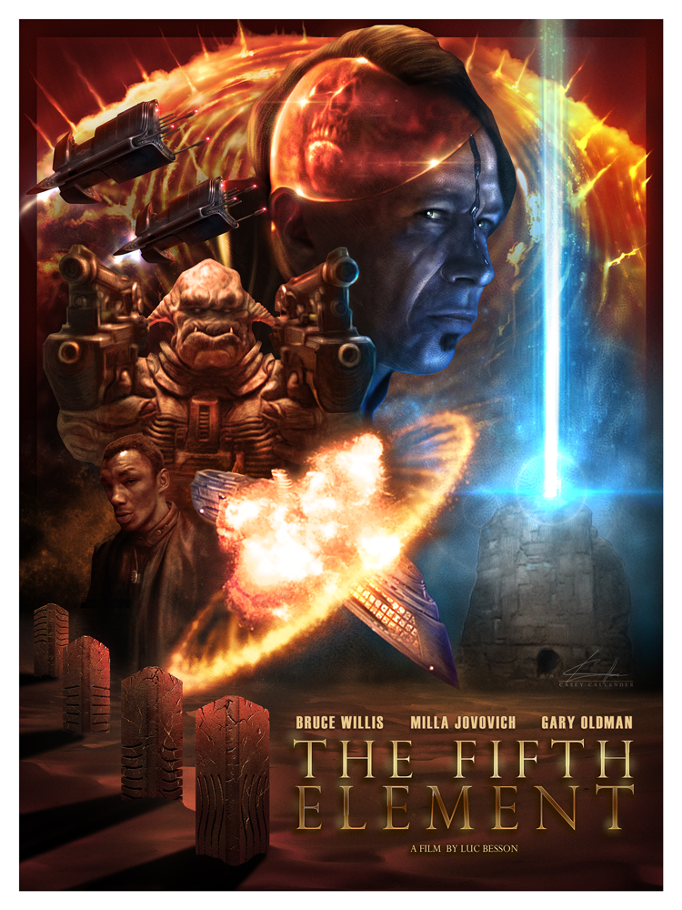 "The 5th Element - 'Absolute Evil'" Variant by Casey Callender - Hero Complex Gallery