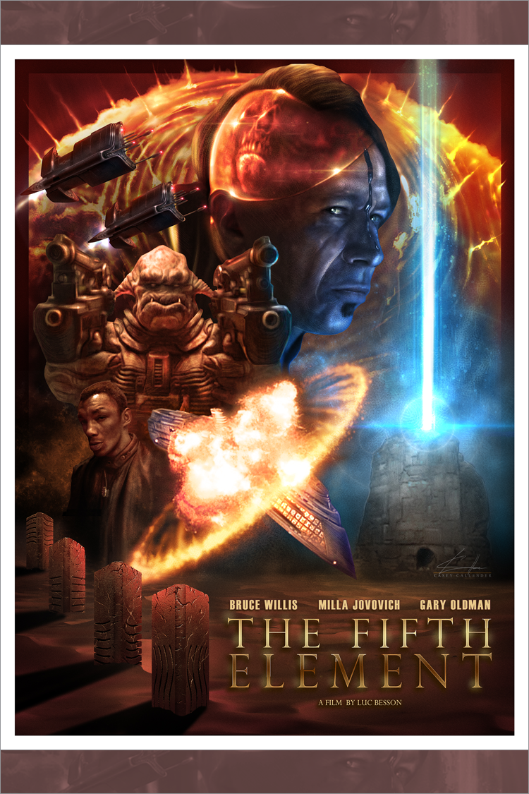 "The 5th Element - 'Absolute Evil'" Variant by Casey Callender