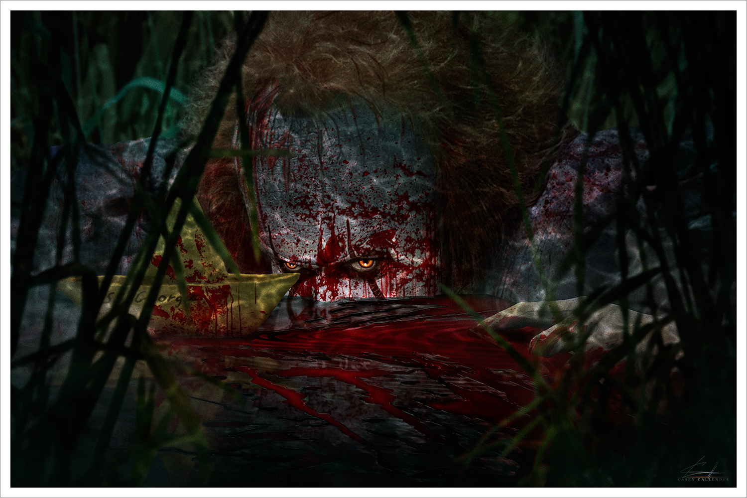 "Blood In The Barrens - Blood Alternate" by Casey Callender - Hero Complex Gallery