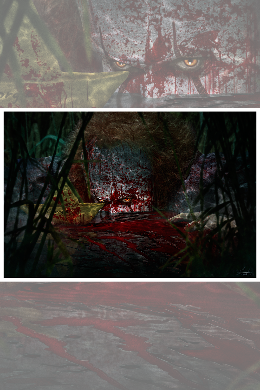 "Blood In The Barrens - Blood Alternate" by Casey Callender - Hero Complex Gallery