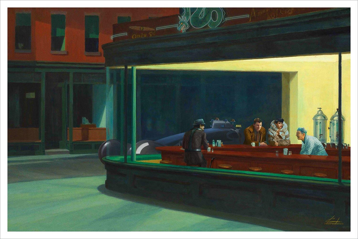 "Nighthawks 2019" by Casey Callender - Hero Complex Gallery