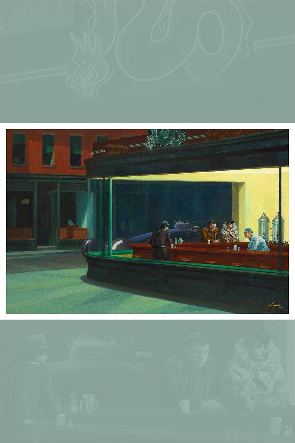 "Nighthawks 2019" by Casey Callender - Hero Complex Gallery