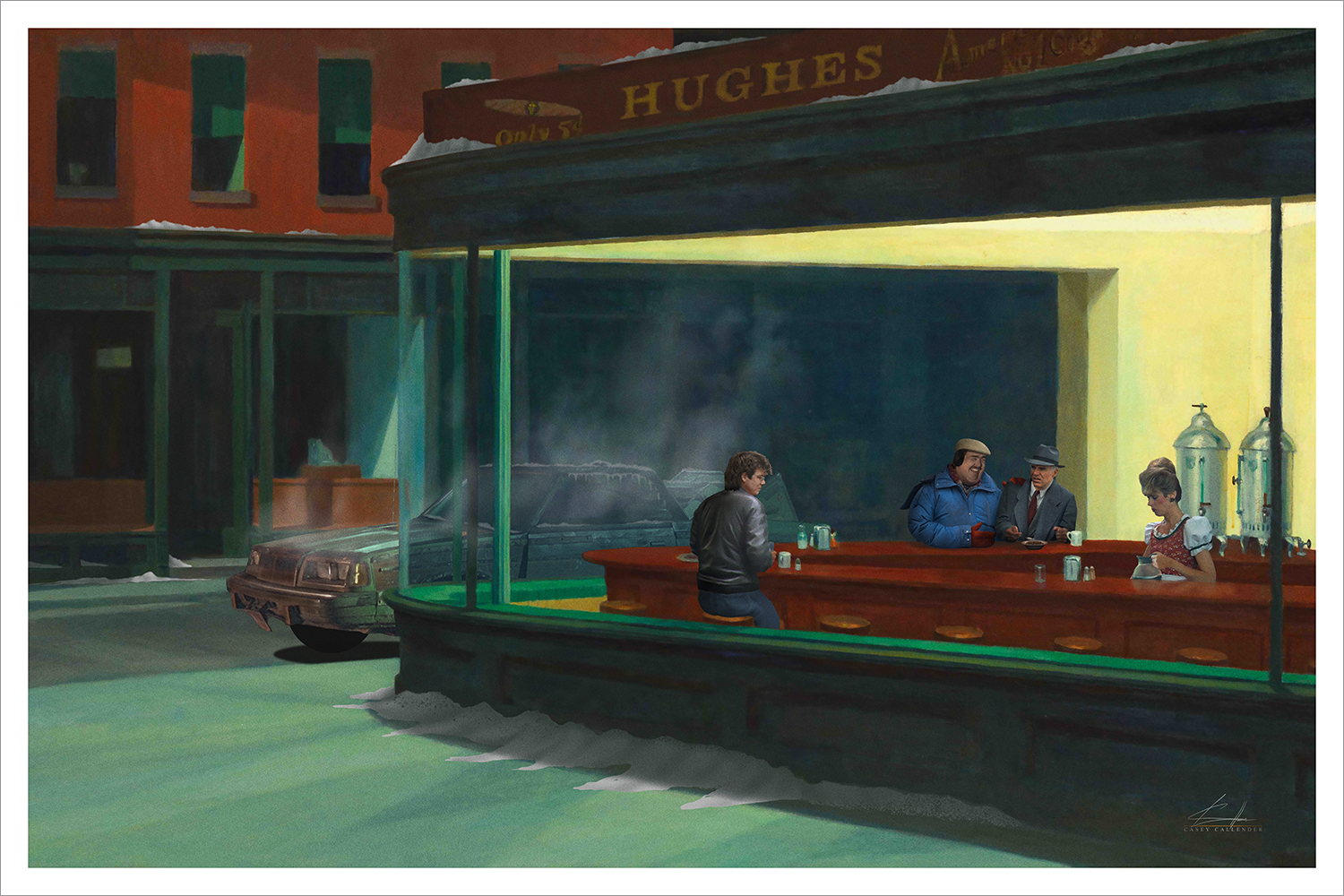 "Planes, Trains and Nighthawks" by Casey Callender