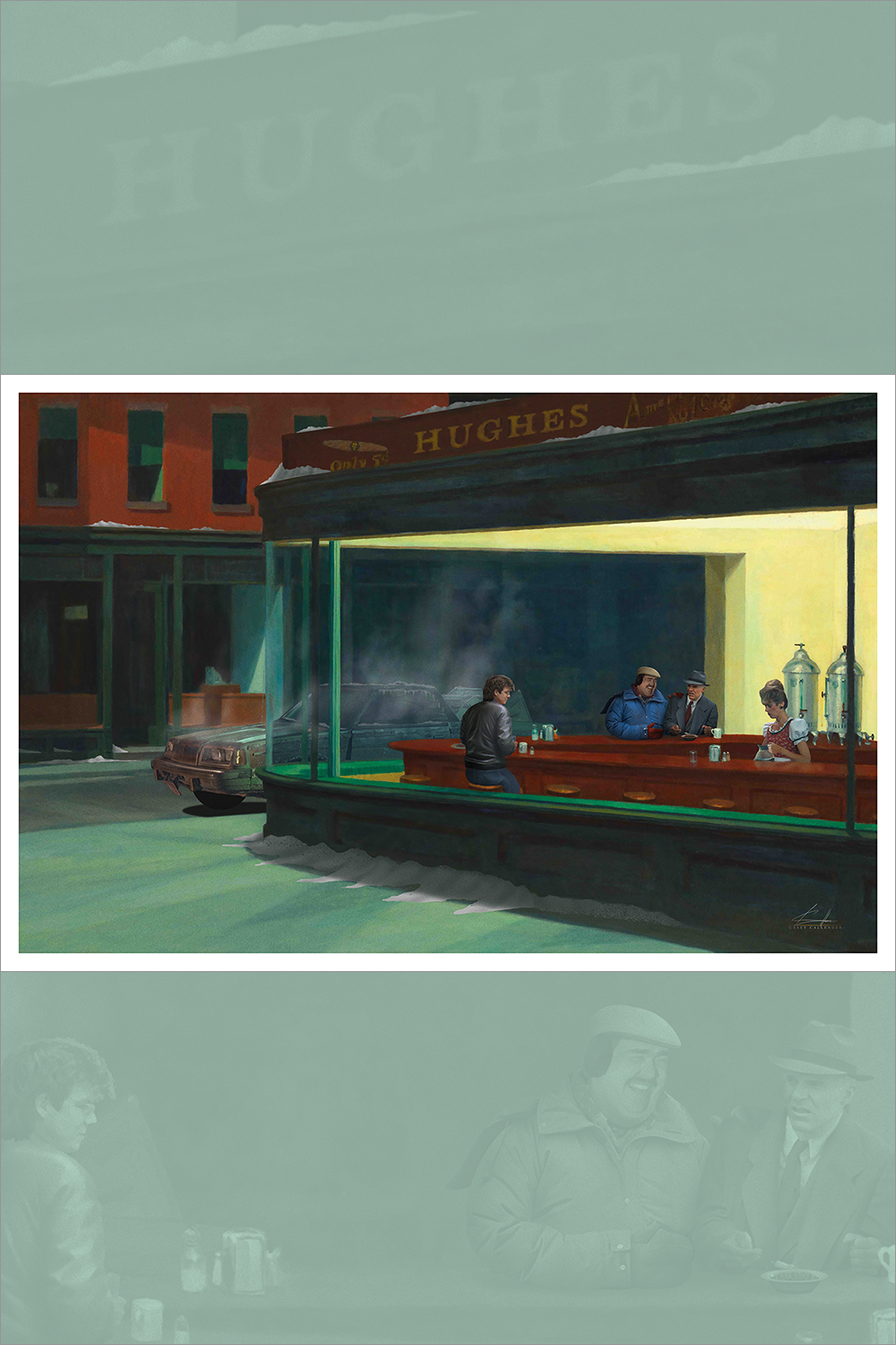 "Planes, Trains and Nighthawks" by Casey Callender