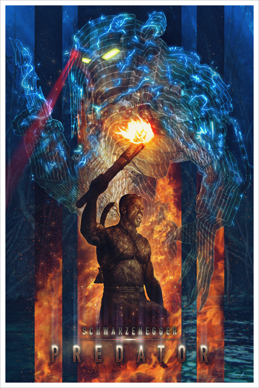 "Predator - Camo Alternate" by Casey Callender - Hero Complex Gallery