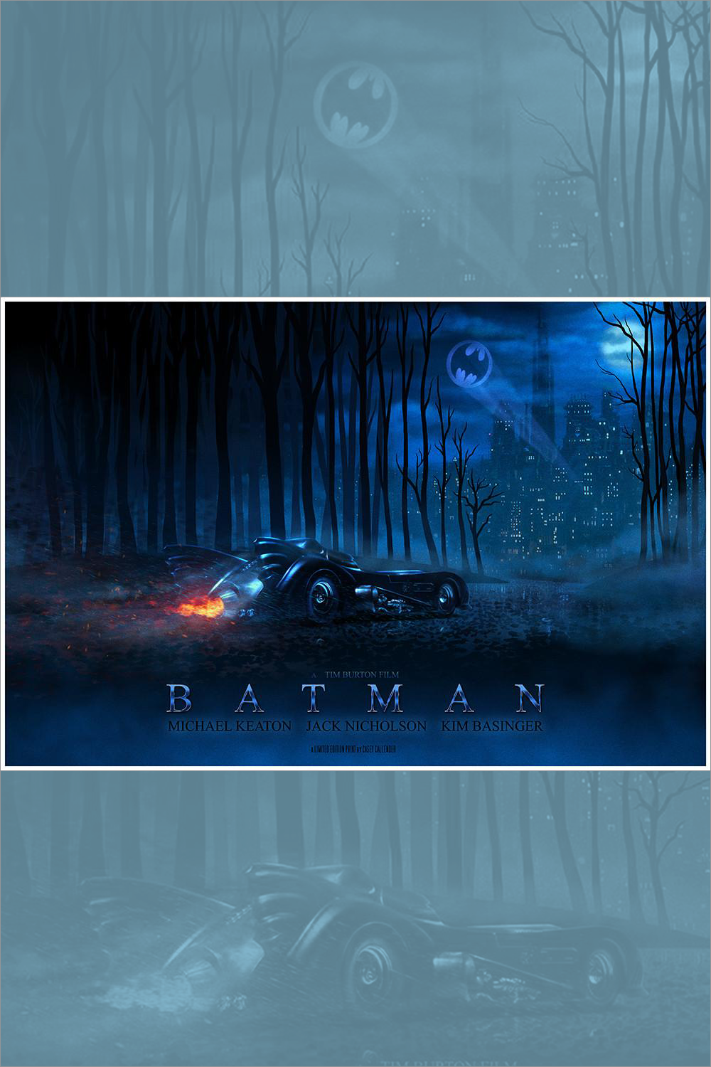 "Charge of the Batmobile" Large Variant by Casey Callender