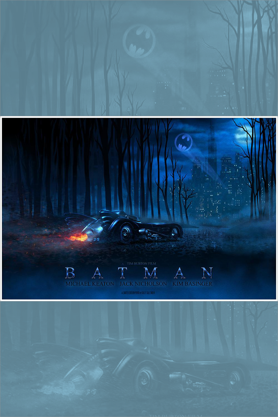 "Charge of the Batmobile" Large Variant by Casey Callender