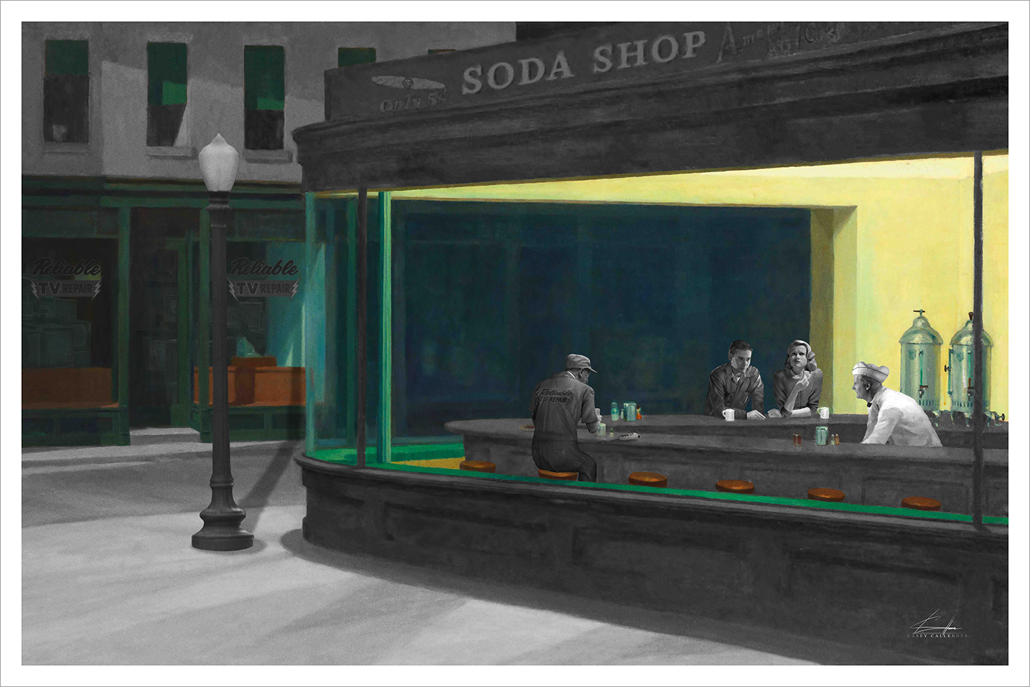 "Pleasanthawks" by Casey Callender - Hero Complex Gallery