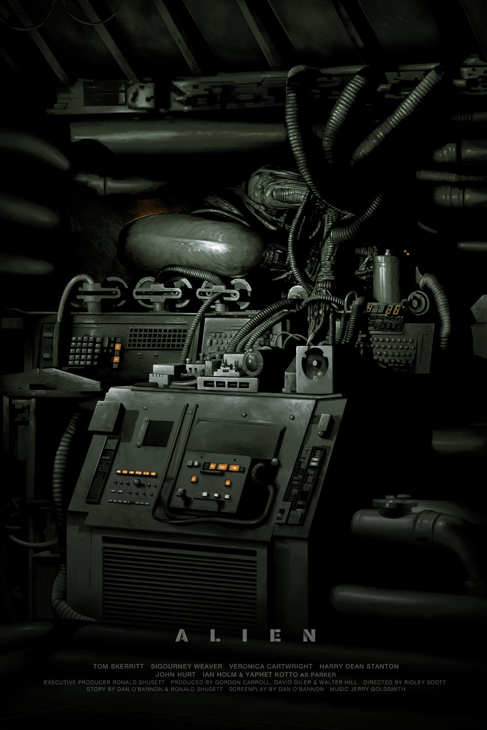 "Laying in Wait" Military Green Variant by Chris Koehler