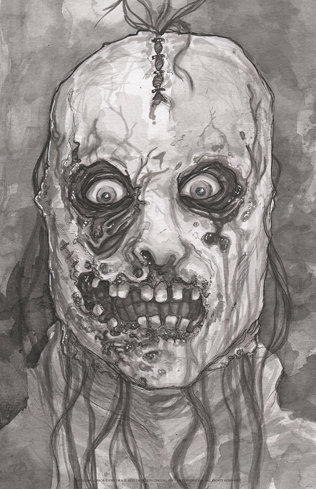 "Bloody Face" by Chris Oz Fulton - Hero Complex Gallery