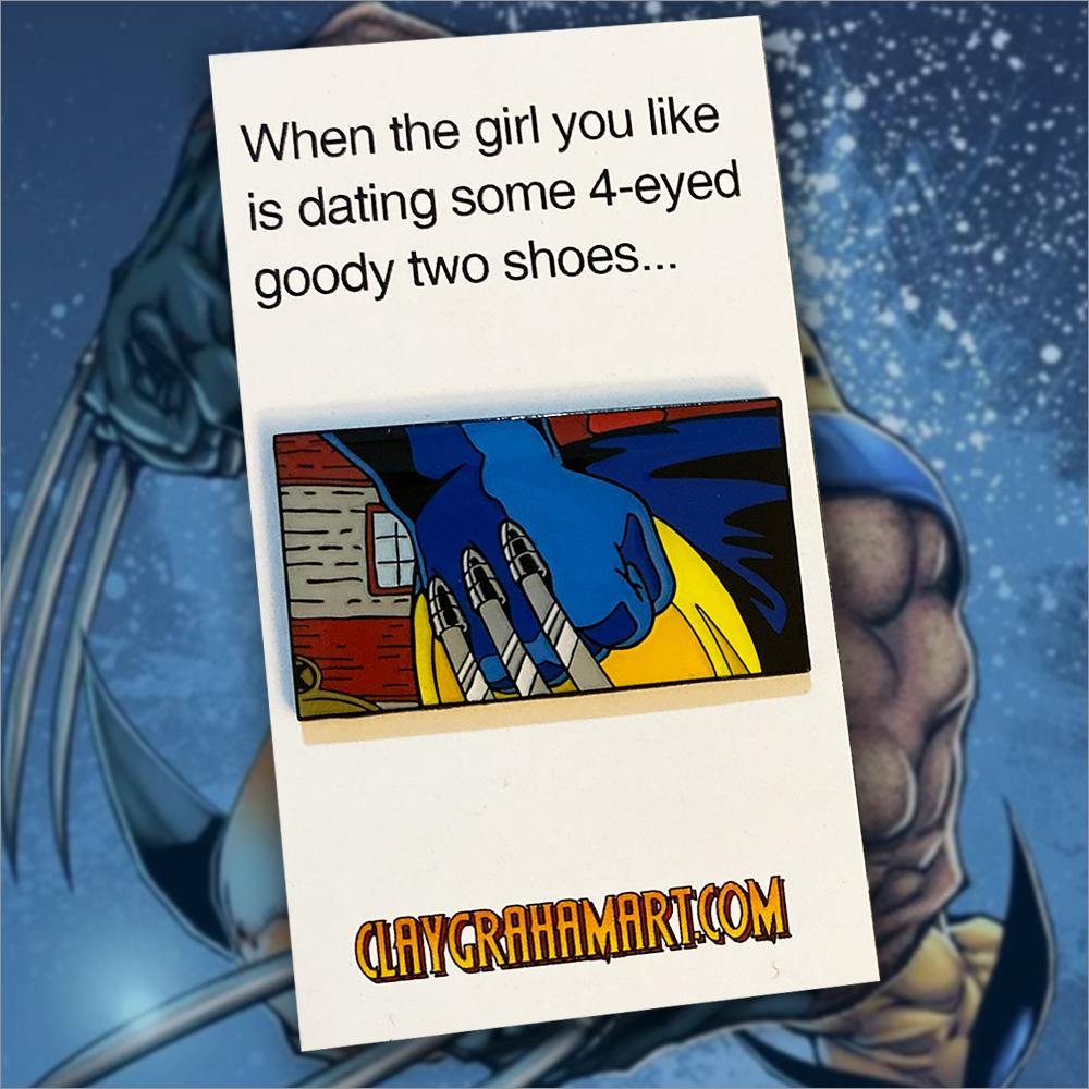 693. "Logan's Fist" Pin by ClayGrahamArt - Hero Complex Gallery