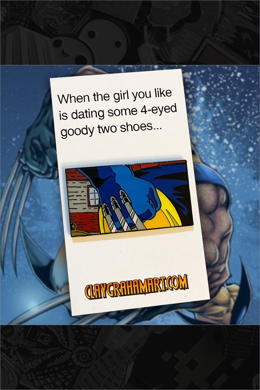 693. "Logan's Fist" Pin by ClayGrahamArt - Hero Complex Gallery