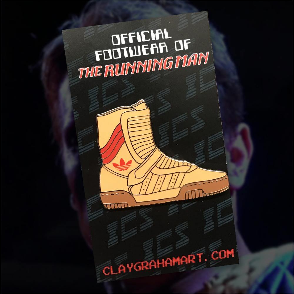 691. "Running For Your Life" Pin by ClayGrahamArt - Hero Complex Gallery