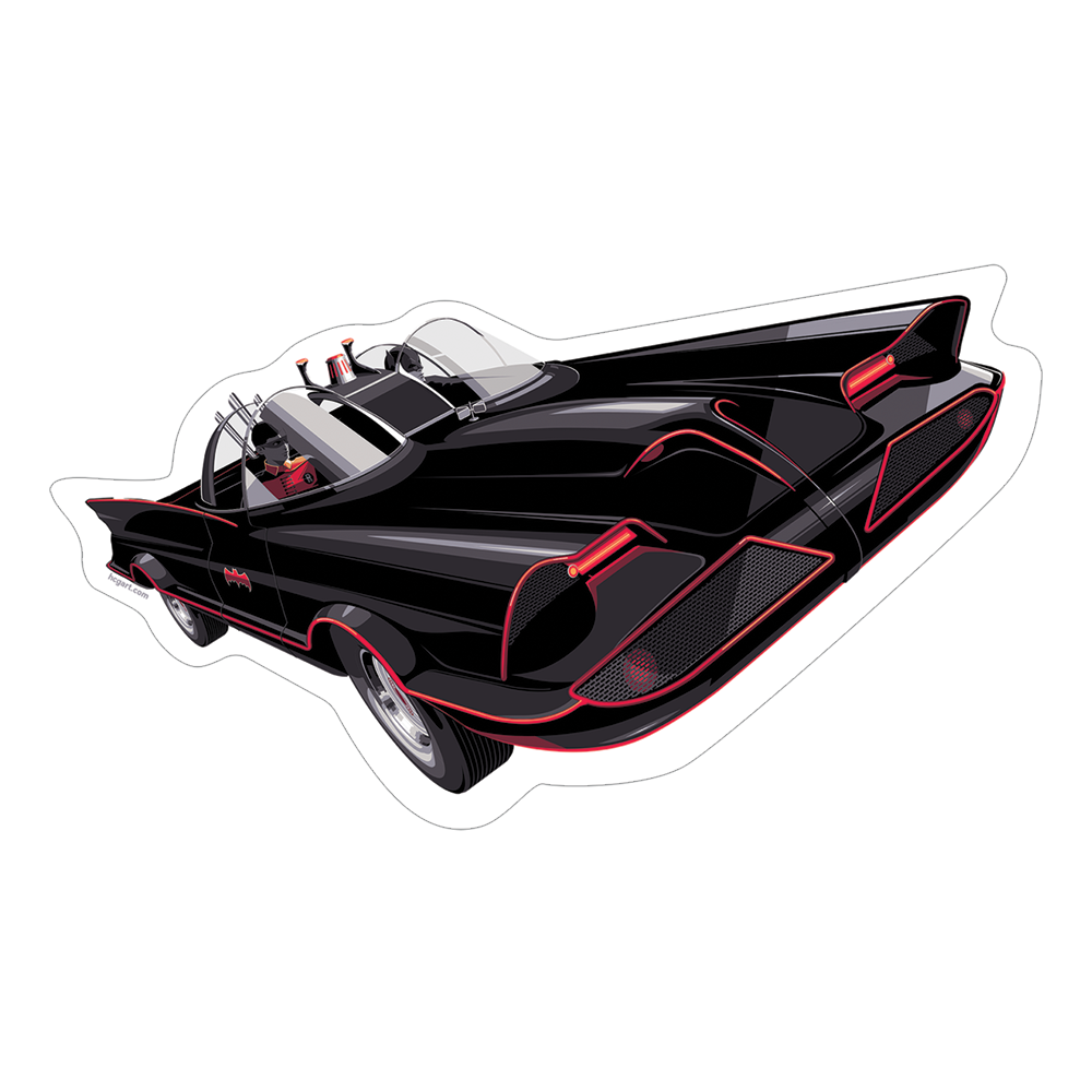 "Batmobile" Sticker by Craig Drake - Hero Complex Gallery