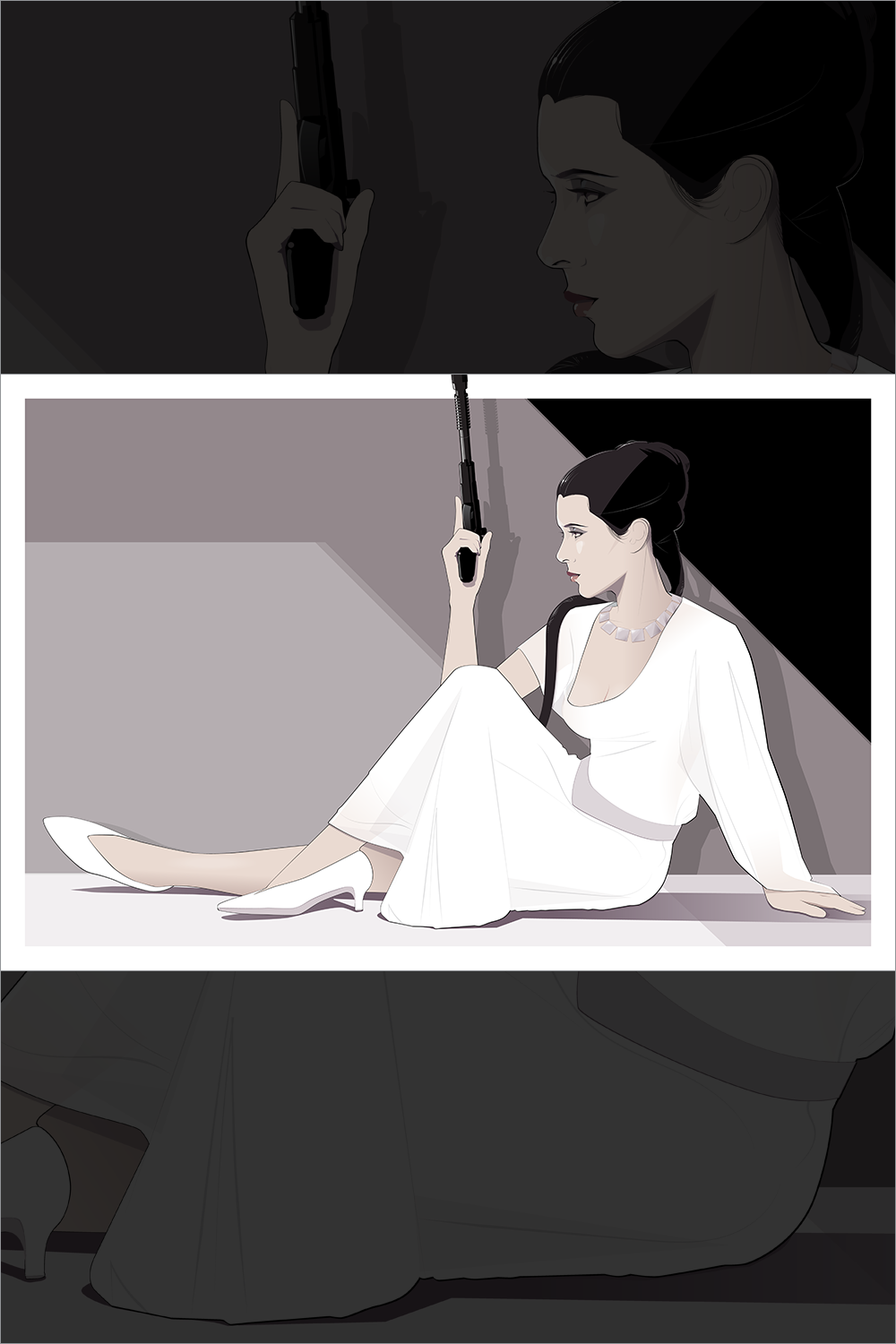 "Help Me Obi-Wan Kenobi, You're My Only Hope" by Craig Drake - Hero Complex Gallery